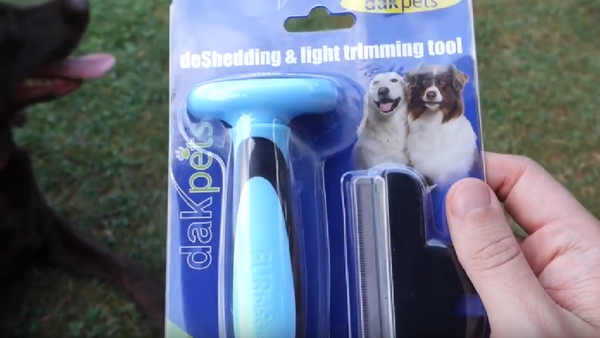 DakPets Deshedding and Light Trimming Tool for Dogs and Cats